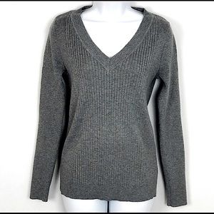 🆕🔥EXPRESS SUPER CUTE HEATHER GRAY LONGSLEEVE SWEATER SOO SOFT!!NWOT